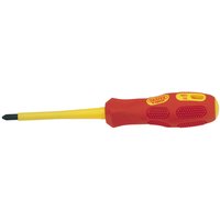 Draper Expert VDE Approved Fully Insulated Cross Slot Screwdriver, No.2 x 100mm (Sold Loose)