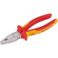 Knipex 03 06 200 SBE Fully Insulated Combination Pliers, 200mm