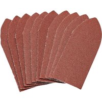 Draper Hook and Loop Aluminium Oxide Sanding Sheets, 32 x 92mm, 120 Grit (Pack of 10)