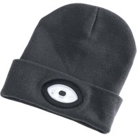 Draper Beanie Hat with Rechargeable Torch, One Size, 1W, 100 Lumens, Grey