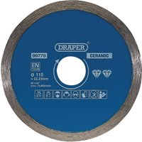 Draper Continuous Diamond Blade, 110mm