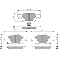 Bosch 0986460081 Brake Pad Set (BP2791)