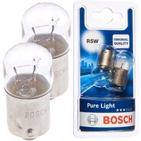 Bosch R5W 12V Pure Light Car Tail & Side Light Bulbs Twin Pack