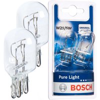 Bosch W21/5W 12V Pure Light Car Brake, Tail & Side Light Bulb Single