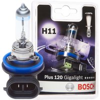 Bosch H11 12V 55W Plus 120 Gigalight Performance Upgrade Car Headlight Bulb Single