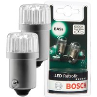Bosch T4W 12V 1W LED Retrofit Car Multi-Fit Bulbs Twin Pack