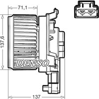 Denso DEA40000 Interior Blower