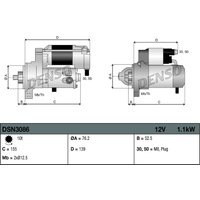 Denso DSN3086 Starter Motor