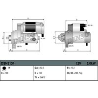 Denso DSN3134 Starter Motor