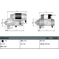Denso DSN3140 Starter Motor