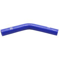 Pipercross Silicone Hose - 45° Elbow, 25mm Bore, 4-Ply, 152mm Legs - Blue