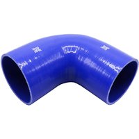 Pipercross Silicone Hose - 90° Elbow, 102mm Bore, 4-Ply, 152mm Legs - Blue