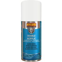 Hycote Gloss White Double Acrylic Spray Paint 150ml