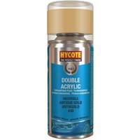 Hycote Vauxhall Antique Gold Metallic Double Acrylic Spray Paint 150ml