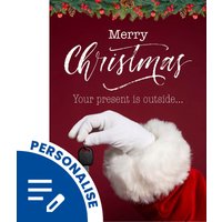 Christmas Present Greetings Card (Personalised)