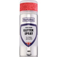 Bartoline Glitter Spray Clear Sealant Red 400ml