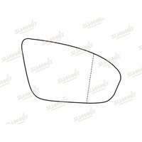 Summit ASRG-1238 Replacement Stick-On Wide Angle Mirror Glass RHS