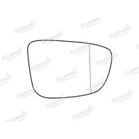Summit ASRG-1278 Replacement Stick-On Wide Angle Mirror Glass RHS