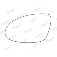 Summit ASRG-815BH Replacement Wide Angle Mirror Glass with Heated Backing Plate LHS