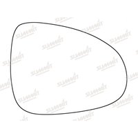 Summit SRG-1024 Replacement Stick-On Standard Mirror Glass RHS