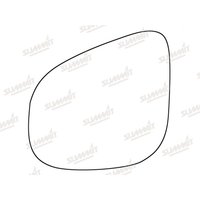 Summit SRG-1129 Replacement Stick-On Standard Mirror Glass LHS
