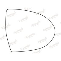 Summit SRG-1170 Replacement Stick-On Standard Mirror Glass RHS