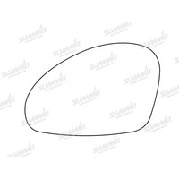 Summit SRG-858B Replacement Standard Mirror Glass with Backing Plate LHS