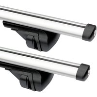 Summit SUM-002 Value Aluminium Locking Roof Bars 120cm, Raised Rails
