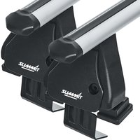 Summit SUP-A036 Premium Aluminium Multi-Fit Roof Bars 130cm - VW, Ford, Audi, Kia, Plain Roof