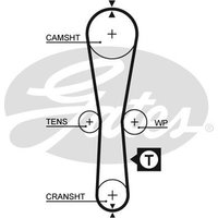 Gates 5454XS Timing Belt