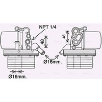 AVA FD3625H Cooling Oil cooler