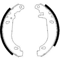 Bosch 0986487346 Brake Shoe Set (BS596)