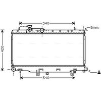 AVA SUA2050 Cooling Radiator