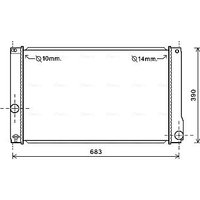 AVA TO2608 Cooling Radiator