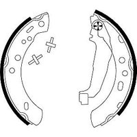 Textar 91047200 Brake Shoe Set
