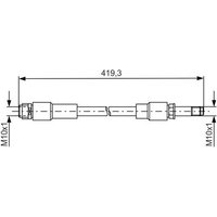 Bosch 1987481674 Brake Hose (BH1558)