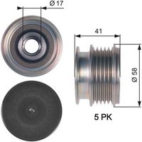 Gates OAP7126 Over Running Alternator Pulley