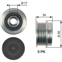 Gates OAP7127 Over Running Alternator Pulley