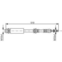 Bosch 1987476993 Brake Hose (BH635)