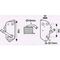 AVA BW3558 Cooling Oil cooler