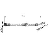 Bosch 1987476362 Brake Hose (BH805)