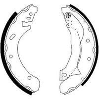 Textar 91046400 Brake Shoe Set