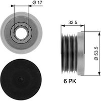 Gates OAP7111 Over Running Alternator Pulley