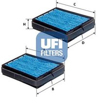 UFI 34.130.00 Argentium Cabin Filter