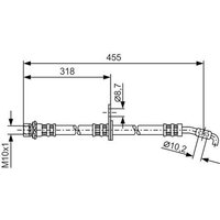 Bosch 1987476255 Brake Hose (BH857)
