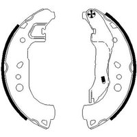 Textar 91080100 Brake Shoe Set