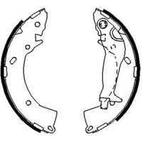 Bosch 0986487697 Brake Shoe Set (BS917)