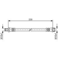 Bosch 1987476083 Brake Hose (BH053)