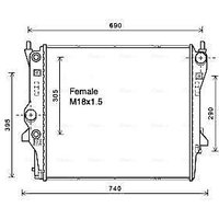 AVA JR2053 Cooling Radiator