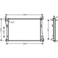 AVA FDA2325 Cooling Radiator
